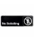 3x9 NO SOLICITING Sign Wht/Blk