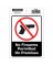 4x6 No Firearms Sign