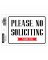 4x6 No Soliciting Sign