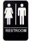 6x9" ADA Restroom Sign w/braille