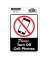 4x6 No Cellphones Sign