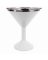 8OZ WHT Martini Glass