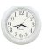 8" WHT RND Wall Clock