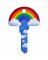 KW1 Rainbow Key Blank