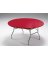 60" RED RND Table Cover