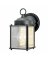 1LGT BLK Wall Lantern