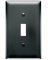 BLK 1G Nyl Wall Plate