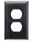 BLK 1G 1DPLX Wall Plate