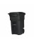 64gal Black Toter Trash Can