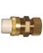 1/2" PVC Slip to Brass Compression Union