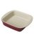 2QT RED Cer SQ Dish