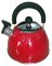 2QT SS RED Tea Kettle