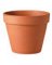 6" Standard Clay Flower Pot