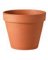 12" Standard Clay Flower Pot