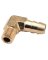 1/4 barb x 1/4 mpt brass elbow