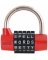 5-Dial Red WordLock Padlock