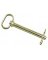 Double HH 25653 Hitch Pin, 1 in Dia Pin, 6-1/4 in L Usable, HCS, Yellow Zinc