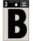 3" BLK Adhes Letter B