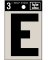 3" BLK ADHES LETTER E