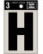 3" BLK Adhes Letter H