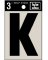 3" BLK Adhes Letter K