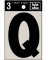 3" BLK Adhes Letter Q