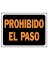 8.5x12 Prohib Paso Sign