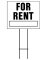 19x24 For Rent Sign