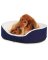 WHT/BLK SM RND Dog Bed