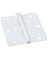 3PK 3.5" WHT DR Hinge