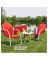 RED/WHT Retr Bistro Set