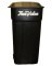 TV 45GAL BLK Trash Can