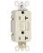 20a Almond HD Self GFCI Outlet