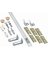 72" FLD WHT DR HDW Kit