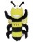 12"Buzz Off Bee Dog Toy