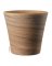 8" WHT Duo Cono Pot