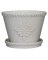 6" WHT Lorna Planter