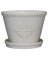 8" WHT Lorna Planter