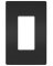 BLK 1G Plas Wall Plate