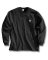 2XL BLK Tal LS Pock Tee