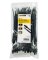 100PK 8" BLK Push Tie