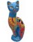 11" Sitting Cat Figurin