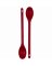 2PC Red Plas Spoon Set