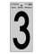 6" BLK Refl Number 3