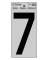 6" BLK Refl Number 7