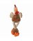 SM BRN Rooster Dog Toy