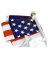 6ft US Flag & Alum Pole Set