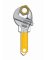 KW1 Wrench Key Blank