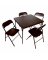 5PC BLK Table/Chairs