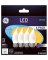 GE 4PK 5W Fros LED Bulb